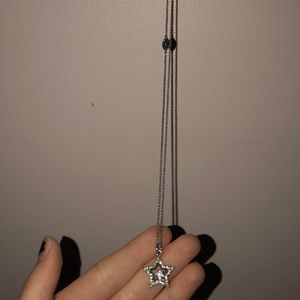 Juicy couture faux diamond star necklace